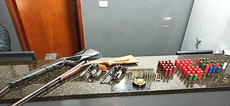 Armas e munições são apreendidas em Jarinu