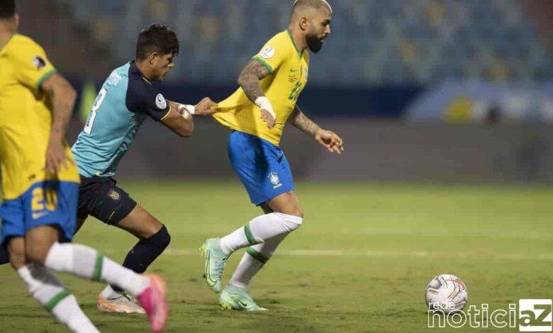 O Brasil empatou em 1 a 1 com o Equador, na noite deste domingo (27) no estádio Olímpico de Goiânia, pela 5ª rodada do Grupo B da Copa América.