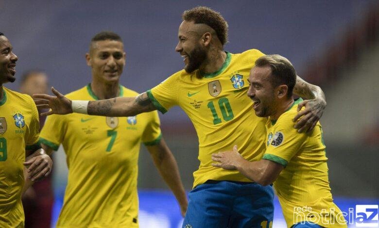 O Estádio Mané Garrincha, em Brasília, foi palco na noite deste domingo (13) da estreia do Brasil na Copa América de 2021. A equipe nacional fez 3 a 0