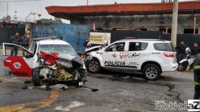 Uma perseguição deixou nove policiais militares feridos, dois deles em estado grave.  Os PMs estavam atrás de um carro em Guarulhos, na Grande São Paulo, e três   veículos bateram.  (12).
