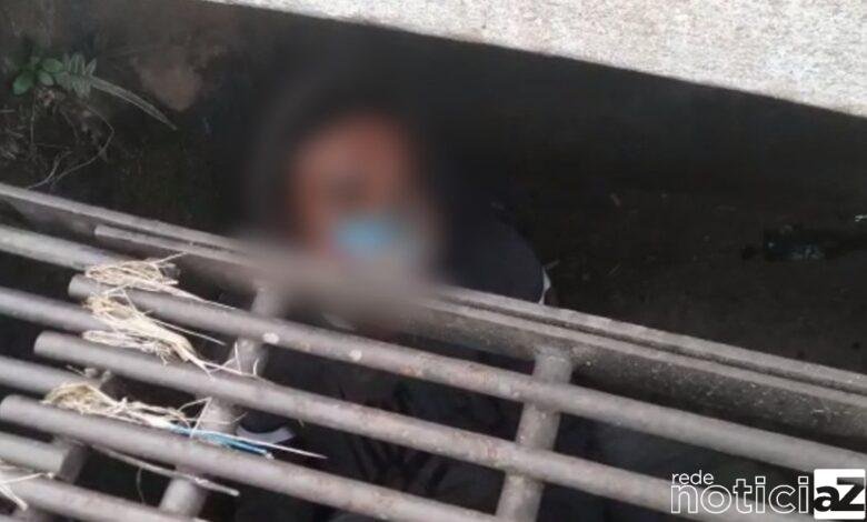 Homem adota bueiro como 'casa' em Jundiaí