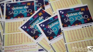 O Concurso Especial 5.590 da Quina de São João, sorteado nesse sábado (26) à noite no Espaço Loterias Caixa, no Terminal Rodoviário do Tietê