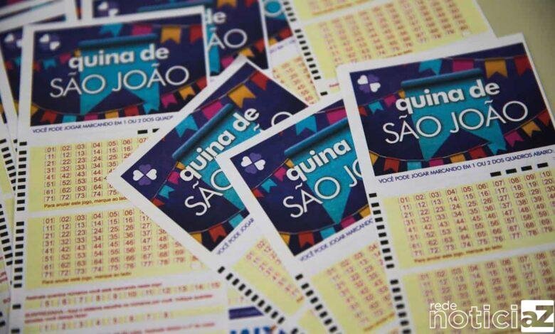 O Concurso Especial 5.590 da Quina de São João, sorteado nesse sábado (26) à noite no Espaço Loterias Caixa, no Terminal Rodoviário do Tietê