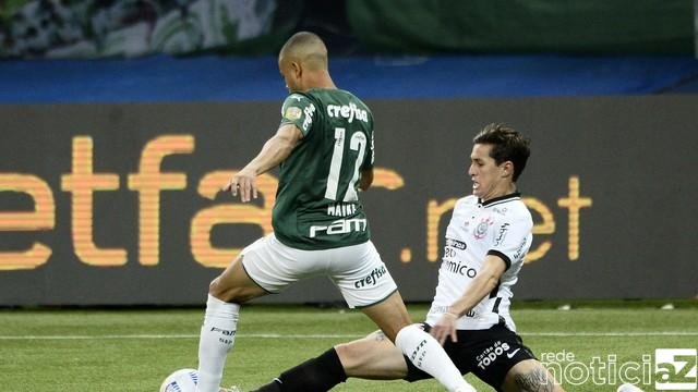 No clássico do Brasileirão, Palmeiras e Corinthians empatam
