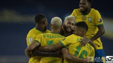 Com gols do lateral Alex Sandro, do meia Everton Ribeiro e dos atacantes Neymar e Richarlison, o Brasil goleou a seleção peruana por 4 a 0, na noite desta