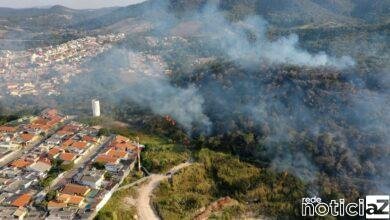Incêndio atinge Morro da Baleia, em Jundiaí