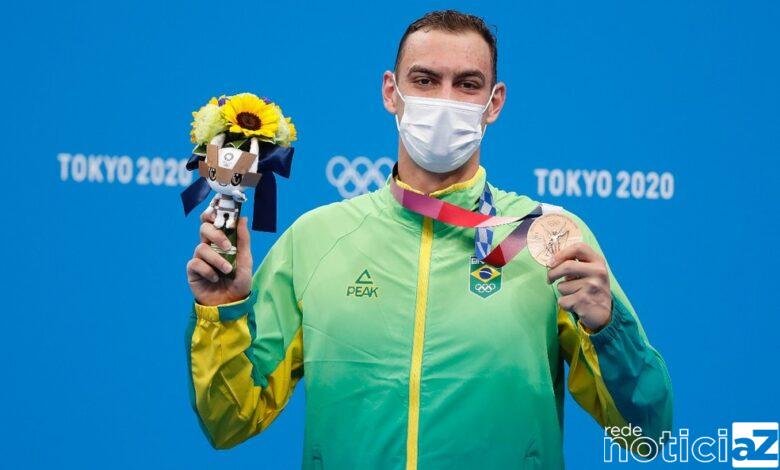 Fernando Scheffer faz grande prova e fatura o bronze na natação para o Brasil