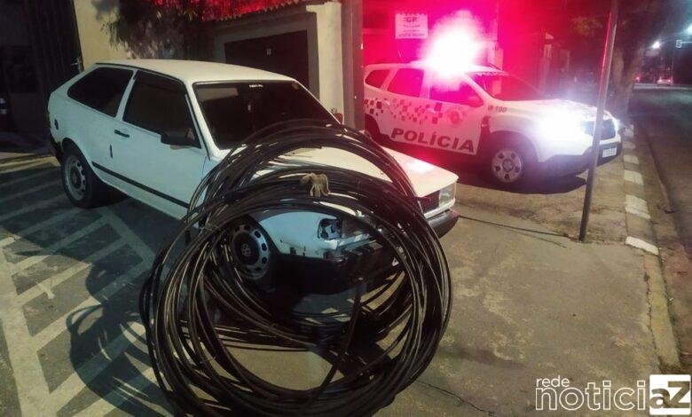Jovem furta cabos de energia em Cabreúva e vai preso