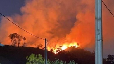 Incêndio em área de mata de Jundiaí vira a madrugada