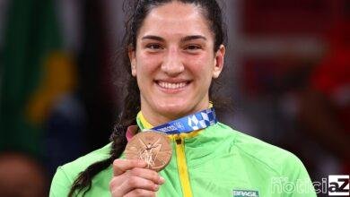No judô, Mayra Aguiar fatura o bronze e faz história