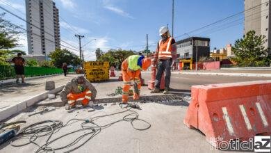Viadutos de Jundiaí recebem serviço de manutenção e de pintura