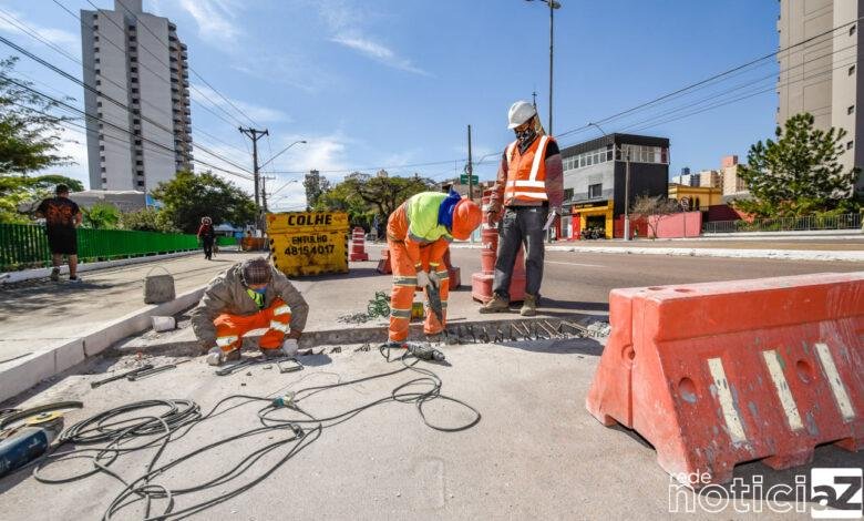 Viadutos de Jundiaí recebem serviço de manutenção e de pintura