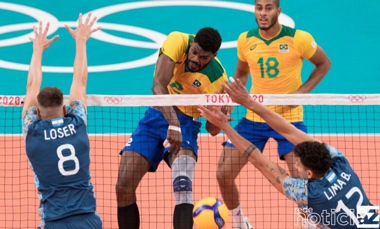 Na raça, Brasil vira sobre a Argentina e vence no vôlei