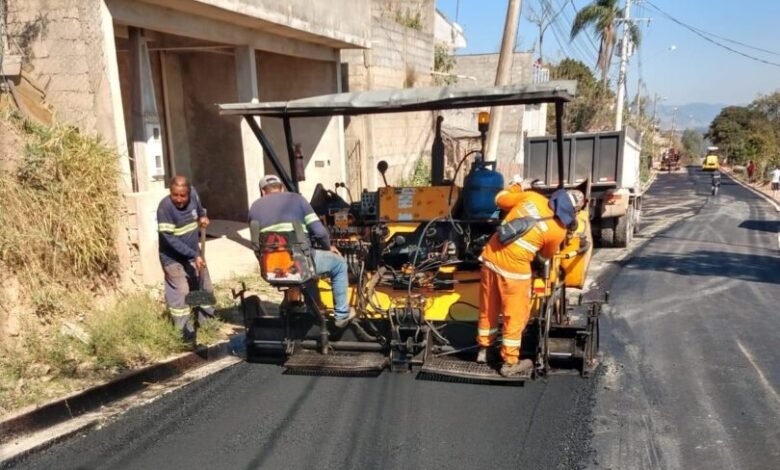 Prefeitura de Campo Limpo começa o asfaltamento da Domingos Maioli