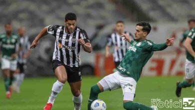 O Palmeiras perdeu para o Atlético Mineiro por 2 a 0 na noite deste sábado (14) no duelo dos líderes do Campeonato Brasileiro pela 16ª rodada do torneio