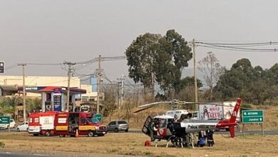 Homem é atropelado em estrada de Jundiaí e é salvo pelo helicóptero Águia