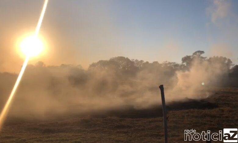 Área de mata na Serra do Japi pega fogo