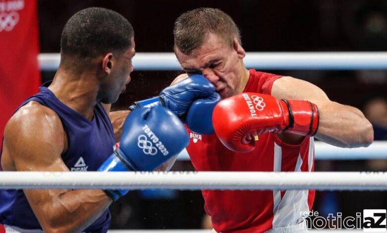 Hebert Conceição aplica nocaute que valeu a medalha de ouro no boxe
