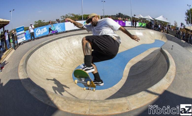 Medalhista olímpico Pedro Barros mostra talento na nova pista de skate de Jundiaí
