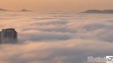 VÍDEO - Neblina toma conta da Baixada Santista