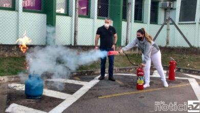 Treinamento contra incêndio no Hospital Universitário é feito