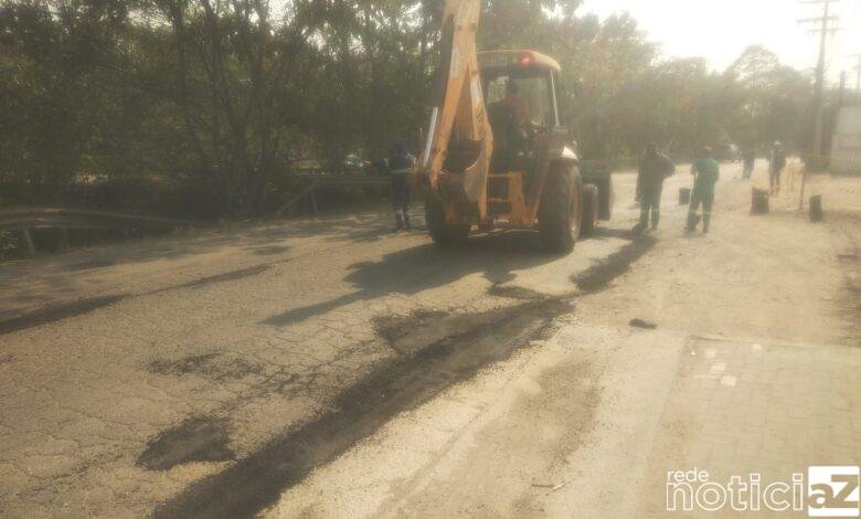 Enquanto a obra na Marginal não chega, Prefeitura de Campo Limpo prossegue com tapa buracos