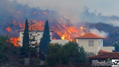 Vulcão das Ilhas Canárias explode e atinge casas