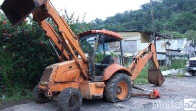 Funcionário da Prefeitura de Jarinu se envolve em acidente com retroescavadeira