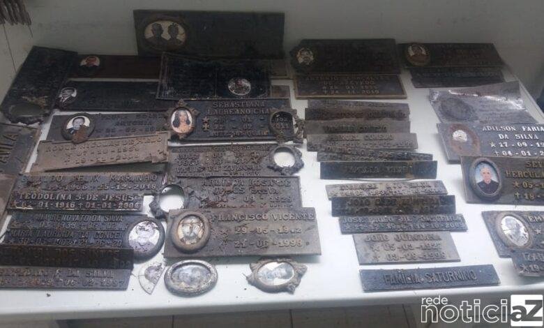 Guarda de Várzea Paulista recupera placas de identificação de túmulos furtadas