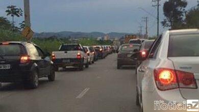 Trânsito da Marginal do Rio Jundiaí fica lento devido a obras
