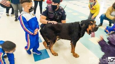 Alunos recebem visita do Canil da Guarda de Itupeva