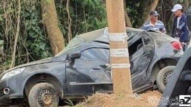 Motorista sofre acidente ao bater o carro em estrada de Itupeva