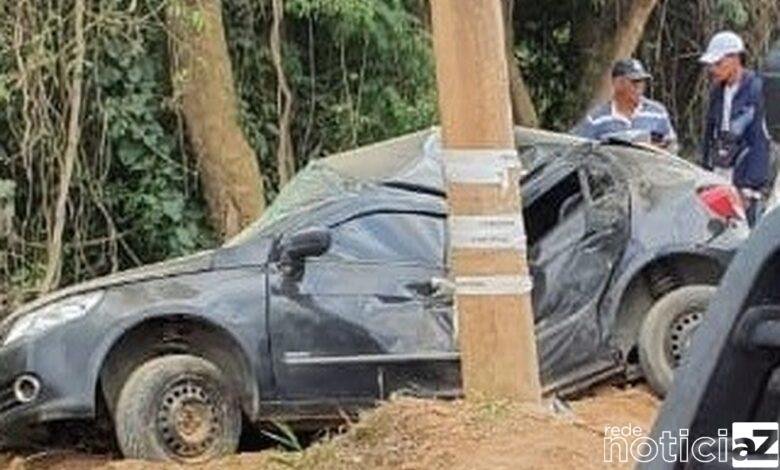 Motorista sofre acidente ao bater o carro em estrada de Itupeva