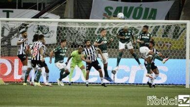 Palmeiras fica duas vezes em vantagem, mas tropeça contra o Atlético-MG no Brasileirão