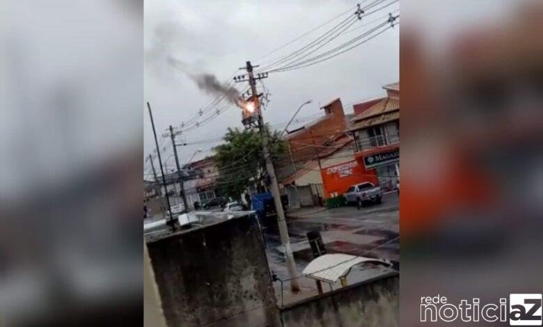 Transformador explode próximo à escola de Jundiaí e gera apagão no bairro