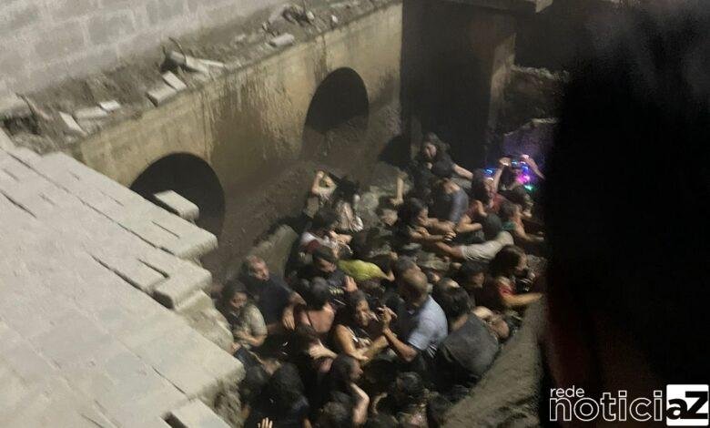 Calçada cede em Joinville