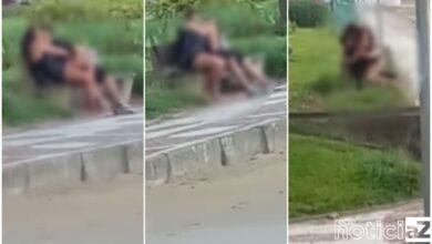 Amor intenso de casal chama a atenção no Litoral Paulista