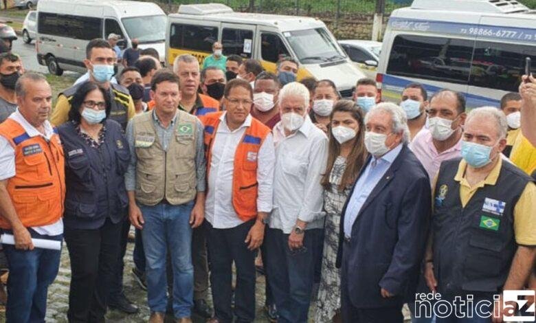 Ministros fazem vistoria nas cidades devastadas pela chuva na Bahia