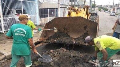 Contra as enchentes, limpezas de bueiros são executadas em Campo Limpo Paulista
