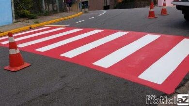 Sinalização próximas às escolas de Várzea Paulista recebem novas pinturas