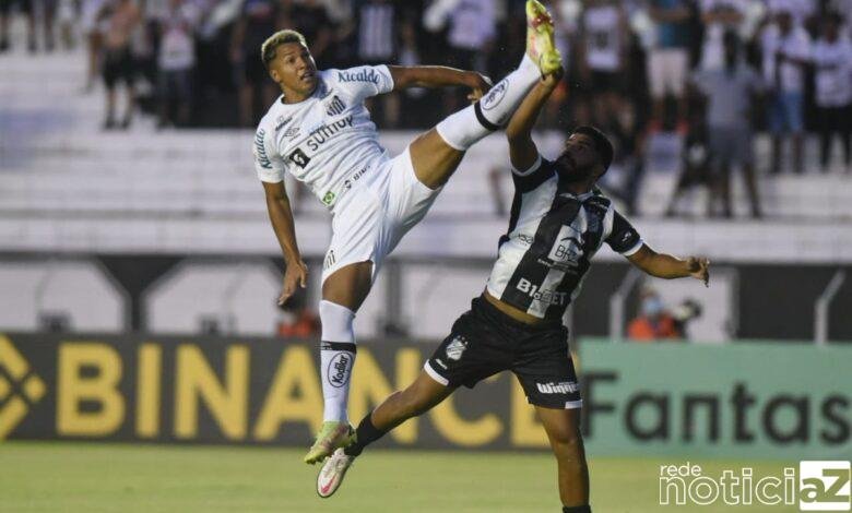 Com um a menos, Santos estreia no Paulistão empatando com a Inter de Limeira