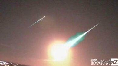 Meteoro faz uma 'visita' ao Brasil