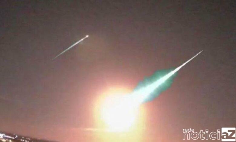 Meteoro faz uma 'visita' ao Brasil