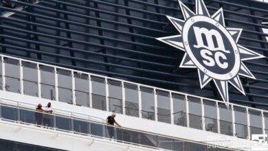 Começa a quarentena do cruzeiro MSC Splendida no Porto de Santos