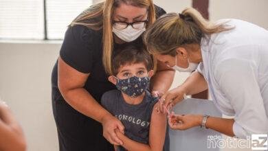 Jundiaí contabiliza 22% das crianças vacinadas contra a Covid-19