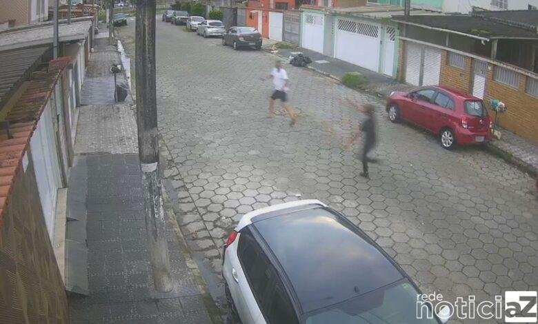 Criminoso persegue e rouba homem em São Vicente