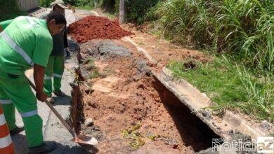 Estrada de Louveira passa por reparo emergencial