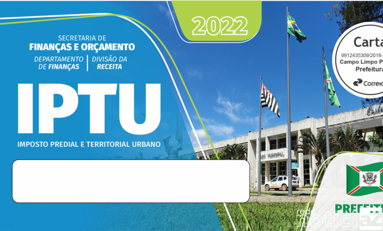 Carnê online do IPTU de Campo Limpo é emitido