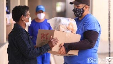 Cestas de alimentos voltam a ser entregues em Louveira