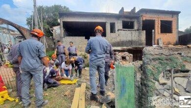 Laje de casa cai e fere pedreiro em Campo Limpo Paulista